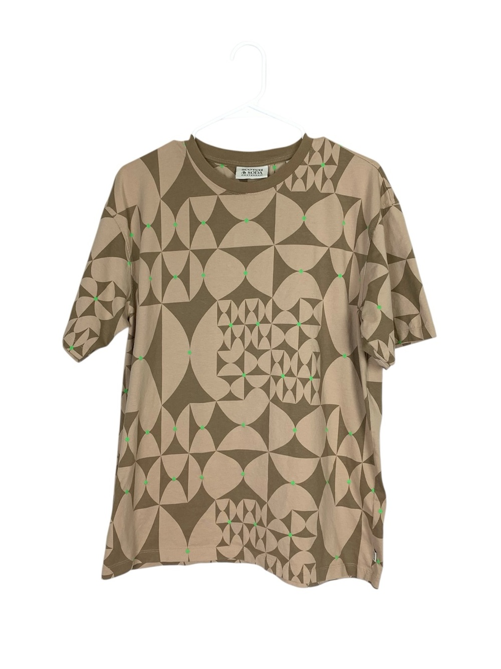 Scotch & soda diamond print relaxed fit tshirt size medium